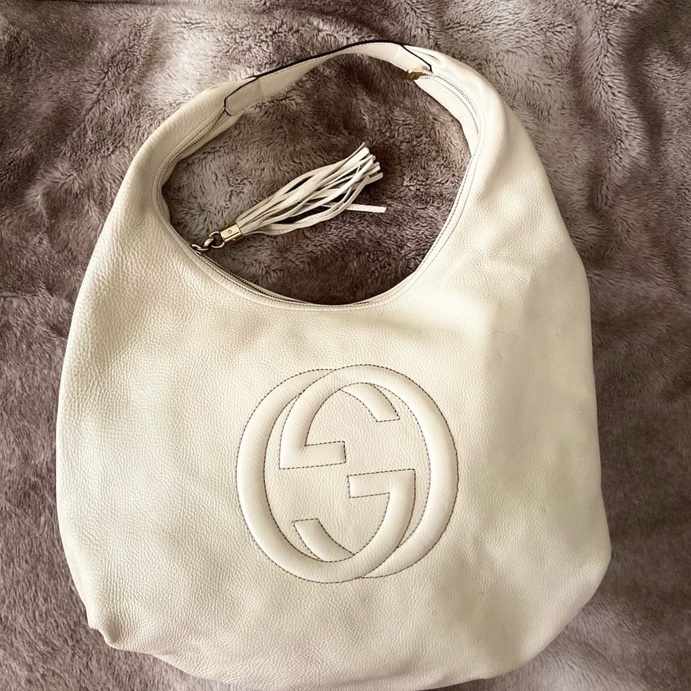 Bone White Gucci Hobo